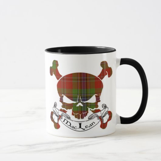 MacLean Tartan-Schädel Tasse (Rechts)