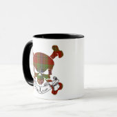 MacLean Tartan-Schädel Tasse (Vorderseite Links)