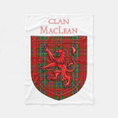 MacLean Tartan Scottish Kariert Lion Rampant Fleecedecke (Vorderseite)