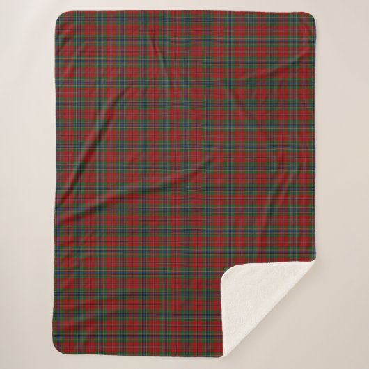 Maclean Tartan Scottish Modern MacLean von Duart Sherpadecke (Vorderseite)