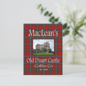 MacLean's Old Duart Castle Coffee Co. Postkarte (Stehend Vorderseite)