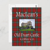 MacLean's Old Duart Castle Coffee Co. Postkarte (Vorne/Hinten)