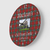 MacLean's Old Duart Castle Coffee Co. Wall Clock Große Wanduhr (Winkel)