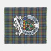 MacLellan Clan Abzeichen Tartan Kariert Fleecedecke (Vorderseite (Horizontal))