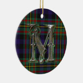 MacLellan karierte Monogrammverzierung Keramik Ornament (Rechts)