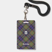 MacLellan-Tartan Ausweis (Vorderseite mit Lanyard)
