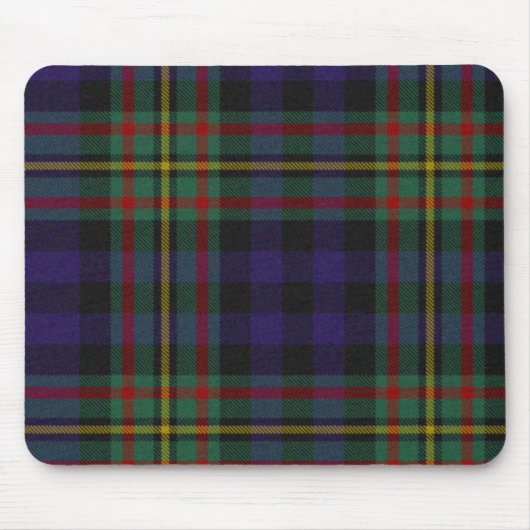 MacLellan Tartan-karierte Mausunterlage Mousepad (Vorne)