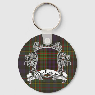 MacLellan Tartan-Schild Schlüsselanhänger