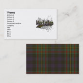 MacLellan Tartan-Schmutz Visitenkarte (Vorne/Hinten)