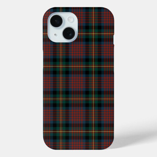 MacLennan Clan Navy Blue and Red Tartan Case-Mate iPhone Hülle (Rückseite)