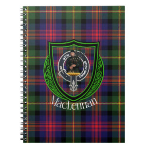 MacLennan schottischer Clan Tartan & Wappen Notizblock