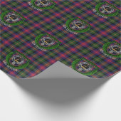 MacLennan Scottish Clan Tartan & Crest Geschenkpapier (Ecke)