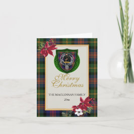 MacLennan Scottish Clan Tartan & Crest Karte