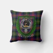 MacLennan Scottish Clan Tartan & Crest Kissen (Rückseite)