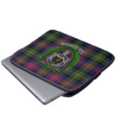 MacLennan Scottish Clan Tartan & Crest Laptopschutzhülle (Vorne Knopf)