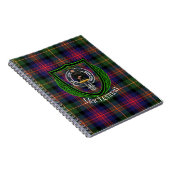 MacLennan Scottish Clan Tartan & Crest Notizblock (Rechte Seite)