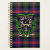MacLennan Scottish Clan Tartan & Crest Planer (Vorderseite)