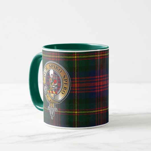 MacLennan Tartan & Abzeichen Tasse (Vorderseite Links)