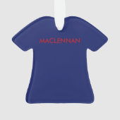 MacLennan Tartan-T - Shirt-Verzierung Ornament (Rückseite)