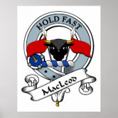 MacLeod Clan Abzeichen Poster (Vorne)