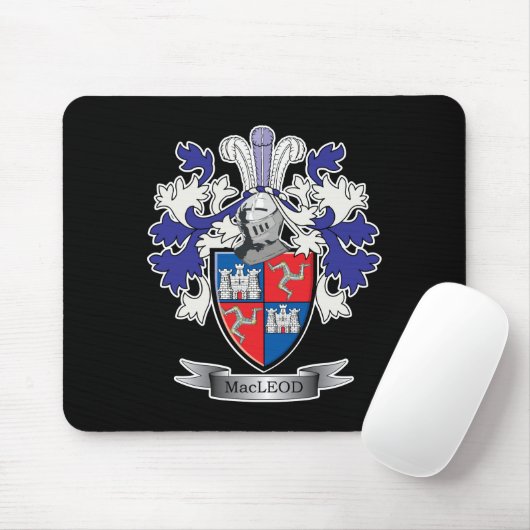 MacLeod Familienwappen-Wappen Mousepad (Mit Mouse)