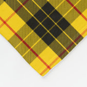 MacLeod Monogramm-Tartan Fleecedecke (Ecke)