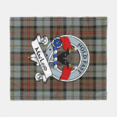 MacLeod of Harris Weathered Clan Abzeichen Tartan  Fleecedecke (Vorderseite (Horizontal))