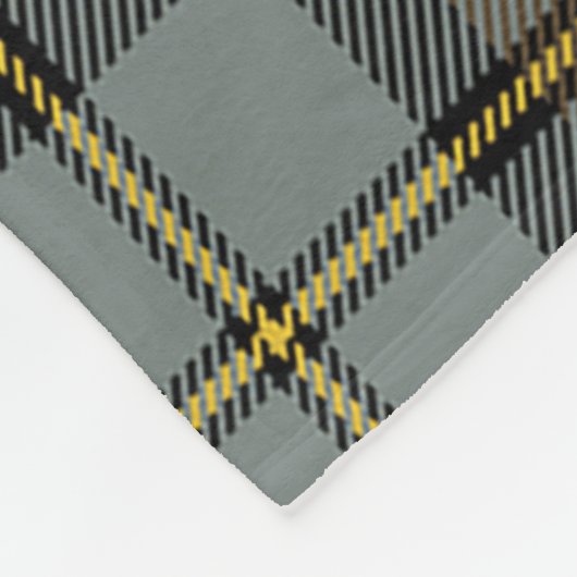 MacLeod of Harris Weathered Clan Abzeichen Tartan  Fleecedecke (Ecke)