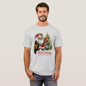 Macleod Scottie Dog Xmas Personalisiert T-Shirt (Vorne ganz)