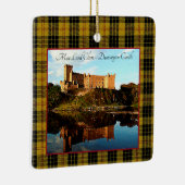 MacLeod Scottish Clan Castle Tartan Xmas Keramikornament (Rechts)