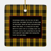 MacLeod Scottish Clan Castle Tartan Xmas Keramikornament (Rückseite)
