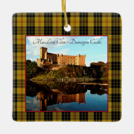 MacLeod Scottish Clan Castle Tartan Xmas Keramikornament