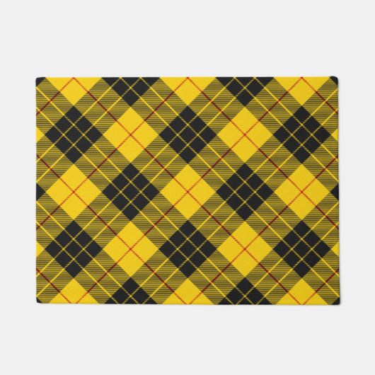 MacLeod Scottish Clan Tartan Kariertes Muster Fußmatte (Vorderseite)