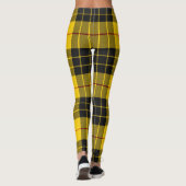 MacLeod Scottish Clan Tartan Kariertes Muster Leggings (Rückseite)