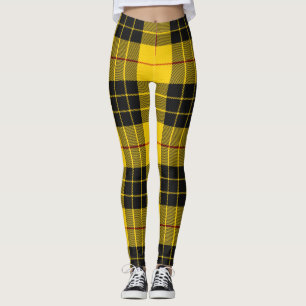 MacLeod Scottish Clan Tartan Kariertes Muster Leggings