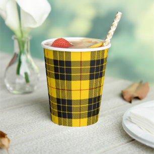 MacLeod Scottish Clan Tartan Paper Cups Pappbecher