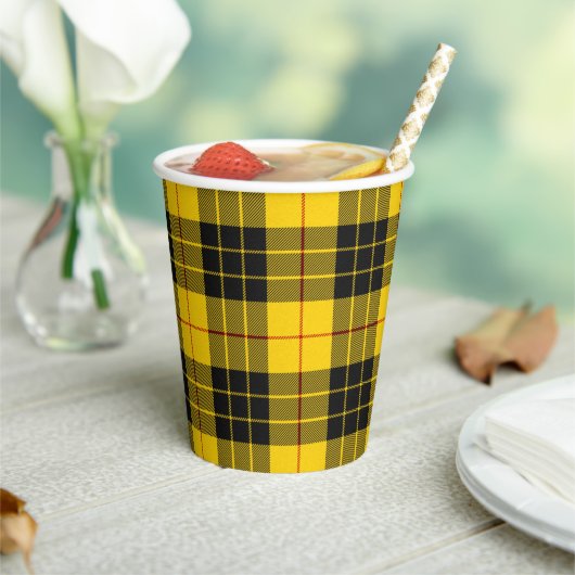 MacLeod Scottish Clan Tartan Paper Cups Pappbecher (In Situ)