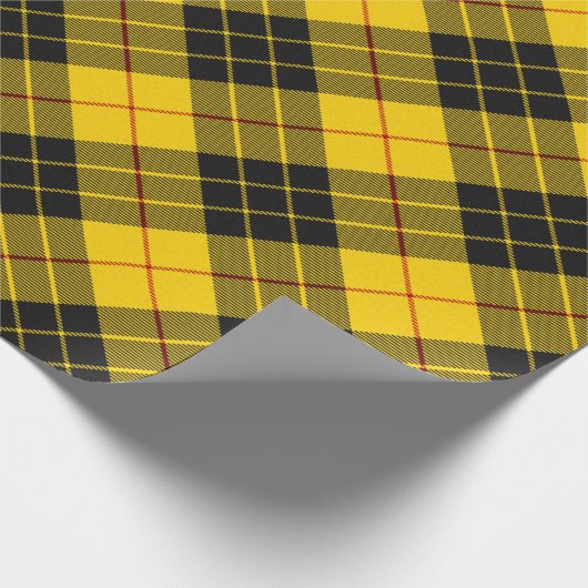 MacLeod Scottish Clan Tartan Plädoyer Pattern Geschenkpapier (Ecke)