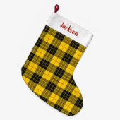 MacLeod Scottish Clan Tartan Plädoyer Pattern Großer Weihnachtsstrumpf (Vorderansicht (hängend))