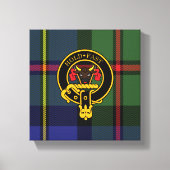 Macleod Scottish Wappen und Tartan Canvas print Leinwanddruck (Vorderseite)