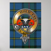 MacLeod Tartan & Abzeichen Poster (Vorne)