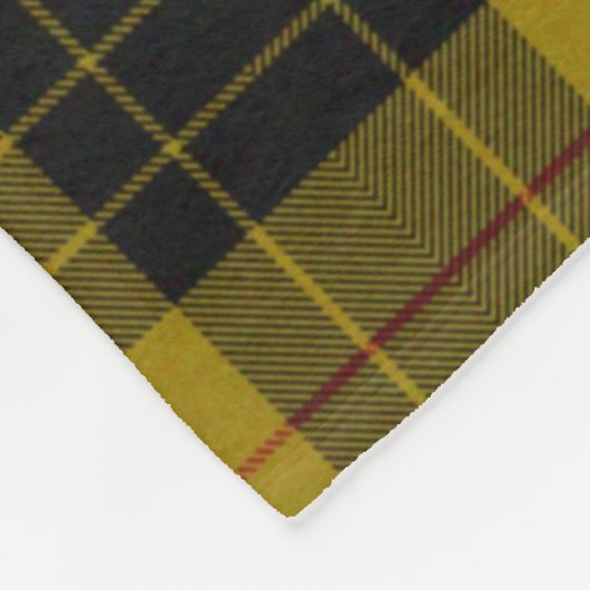 MacLeod Tartan Fleecedecke (Ecke)