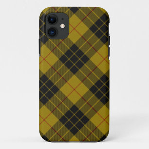 MacLeod-Tartan gelb-schwarzes Karo Case-Mate iPhone Hülle