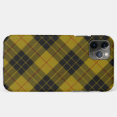 MacLeod-Tartan gelb-schwarzes Karo Case-Mate iPhone Hülle (Rückseite (Horizontal))