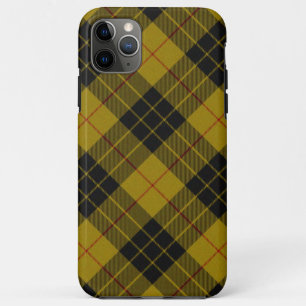 MacLeod-Tartan gelb-schwarzes Karo Case-Mate iPhone Hülle