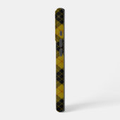 MacLeod-Tartan gelb-schwarzes Karo iPhone Hülle (Linke Seite)