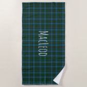 MacLeod Tartan Kariert Beach Handtuch (Vorderseite)