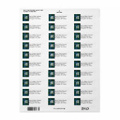 MacLeod Tartan Karierte Monogram Address Labels (Vorne)