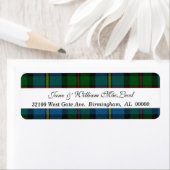 MacLeod Tartan Karierte Rücksendeadressen-Aufklebe (Insitu)