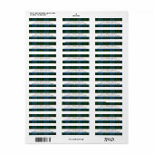 MacLeod Tartan Karierte Rücksendeadressen-Aufklebe (Vorne)